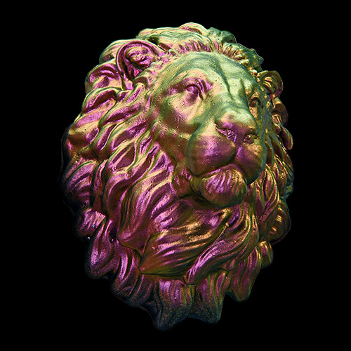 Glass Art / Lion 2 Colorshift / 4.5”