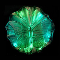 Cast Glass / Butterfly / Green / 3.75”