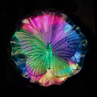 Cast Glass / Butterfly / Multicolor / 3.75”