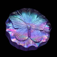 Cast Glass / Butterfly / Purple / 3.75”