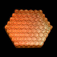 Cast Glass / Honeycomb / 3.5”