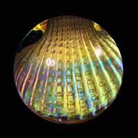 Lead Crystal Cast Glass / Andara Shell / 3”