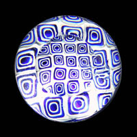 Lampworked / Milli / Squares / Lignt Blue / 2.5”