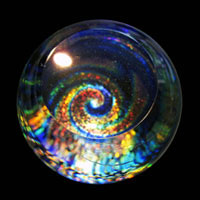 Lampworked / Swirl / 2.5”